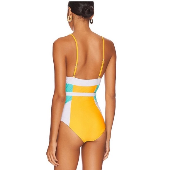 SOLID & STRIPED The Spencer Color Block Underwire One Piece Swimsuit xS SCB - Picture 6 of 6